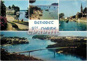 Postcard Modern Britain Benodet and Sainte Marine Marinas