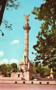 Vintage Postcard 1910's Monumento De La Independencia Mexico D. F. Statue MX