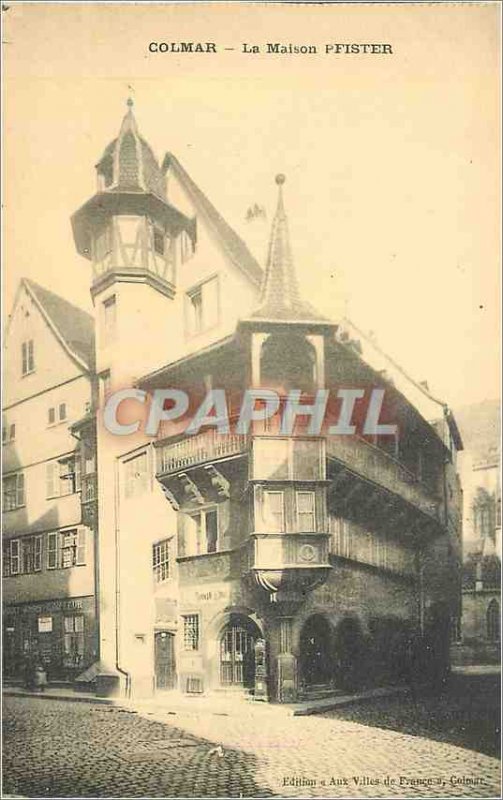 Old Postcard Colmar House Peister