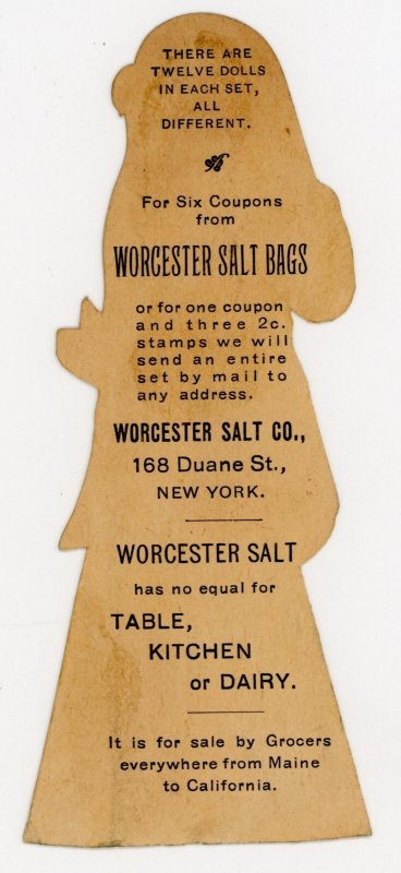 1880s Paper Doll Lot Worcester Salt Native American F135