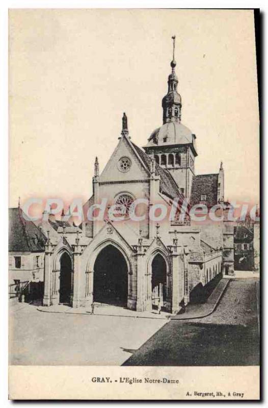 Old Gray Postcard The Church of Our Lady