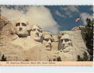 Postcard Mt. Rushmore Memorial, Black Hills, Keystone, South Dakota