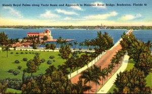 Florida Bradenton Royal Palms Along Yacht Basin & Approach To Manatee River B...