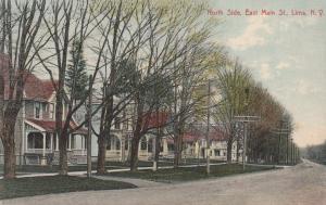 North Side of East Main Street - Lima NY, New York - pm 1908 - DB