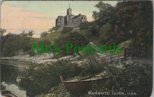 Northumberland Postcard - Warkworth Castle  RS32588