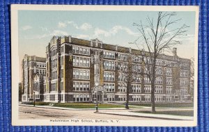 Vintage Hutchinson High School Buffalo New York NY c1920 Postcard