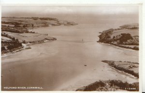 Cornwall Postcard - Aerial View of Helford River - Cornwall - Ref 19550A