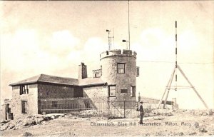 Milton, MA Massachusetts  OBSERVATORY~Blue Hill Reservation  ca1910's Postcard