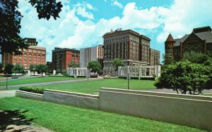 Vintage Postcard President Kennedy Was Killed Here Dealey Plaza Dallas Texas TX