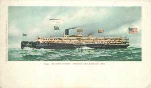 Postcard C-1905 Steamship Detroit & Buffalo line transportation 23-11064