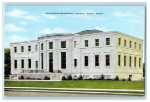 1969 Armstrong Browning Library Waco Texas TX Vintage Posted Postcard