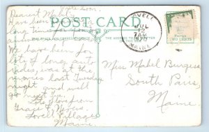 BEMIS, Maine ME~ Cleft Rock CAMP BEMIS Dining Hall 1920 Franklin County Postcard