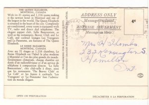 Horses, Cathedral, Queen Elizabeth Hotel, Montreal, Quebec, 1960 Bifold Postcard