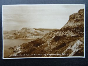 Dorset HOUNDS TOUT & RENSCOMBE CLIFF Worth Matravers c1950s RP Postcard