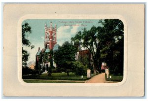 c1920's College Hall Smith College Building Northampton Massachusetts Postcard