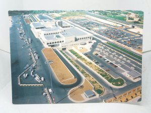 Aerial View Malta International Airport Large Vintage Postcard 170mm x 120mm