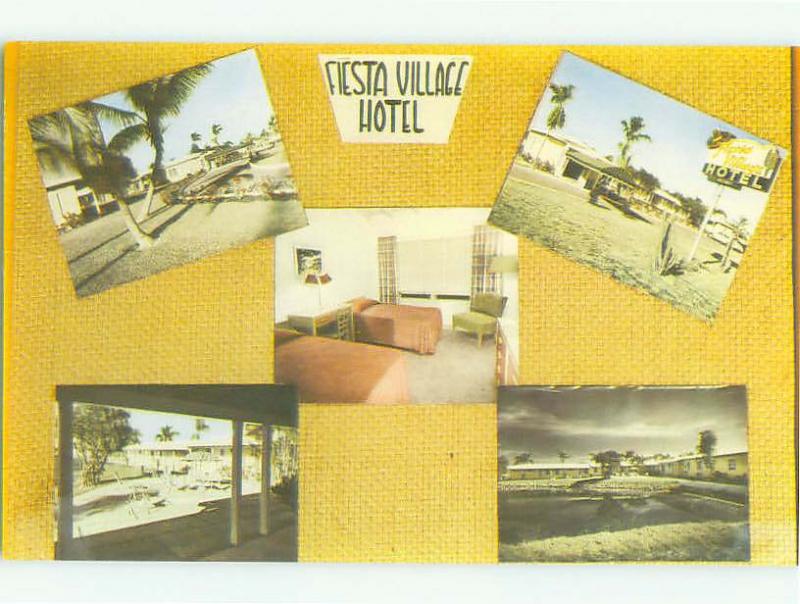 Unused Pre-1980 FIESTA VILLAGE HOTEL Fort Lauderdale Florida FL hr3820