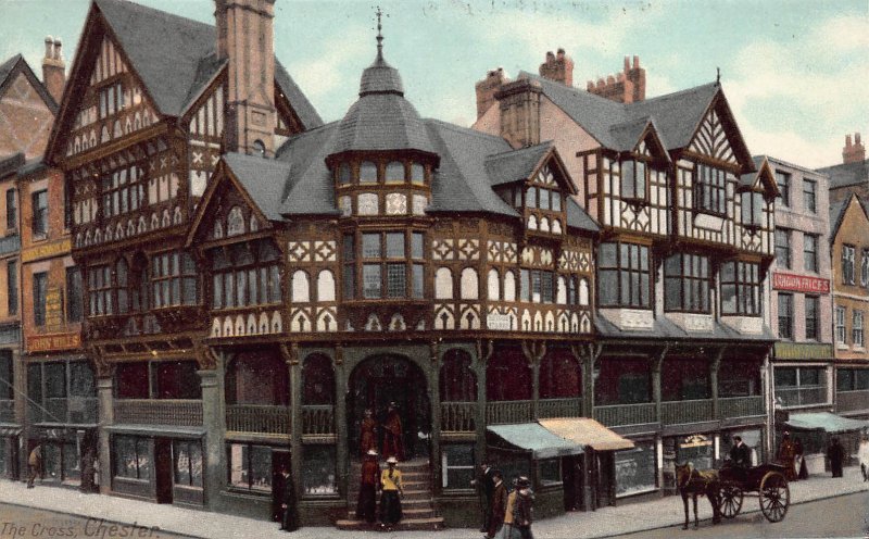 The Cross, Chester, England, Early Postcard, Unused