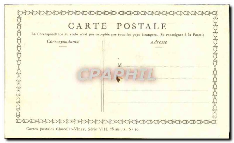 Old Postcard Fancy Chocolate Advertisement Vinay Nicaise Lancret