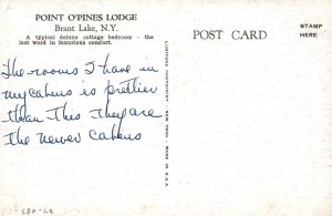 Brant Lake, New York - Point O'Pines Lodge Deluxe Cottage - c1940