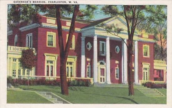 West Virginia Charteston Governors Mansion Artvue 1940