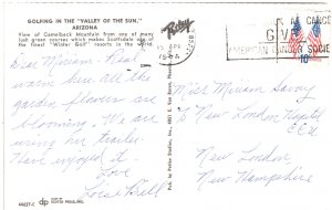 US    PC3122  GOLFING AT CAMELBACK MOUNTAIN, AZ