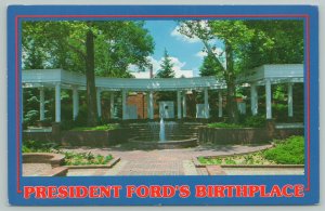 Omaha Nebraska~President Gerald Ford Birthplace~Standard Chrome Postcard