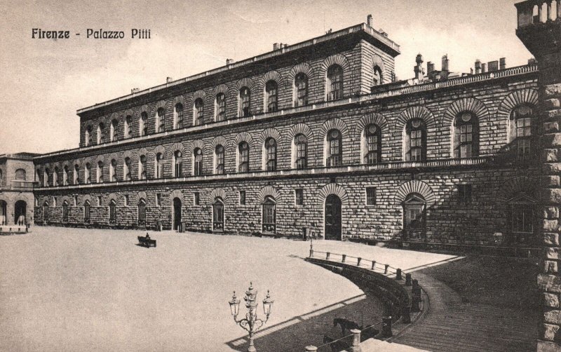 VINTAGE POSTCARD THE RENAISSANCE PITTII PALACE AT FLORENCE ITALY c. 1908-1912