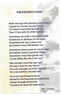 US Unused. Poem - The Father's Hand