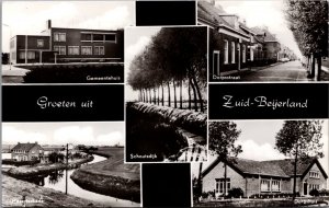 Netherlands Groeten uit Zuid-Beijerland Vintage RPPC C013