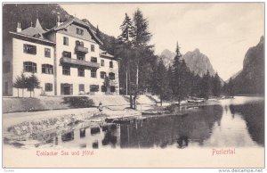 Toblacher See und Hotel , PUSTERTAL , Austria ,1890s