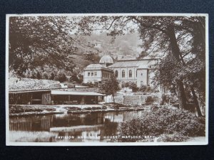 Derbyshire MATLOCK BATH Pavilion & Boat House c1920s RP Postcard by Pelham