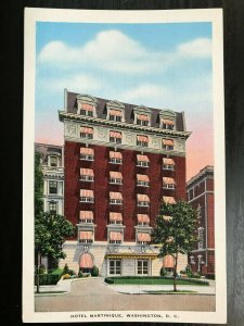 Vintage Postcard 1941 Hotel Martinique 16th & M Streets Washington D.C.