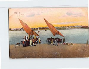 Postcard Vua générale, Esna, Egypt