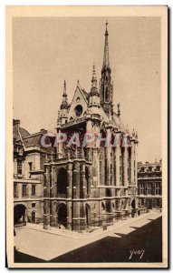 Old Postcard Paris strolling La Sainte Chapelle