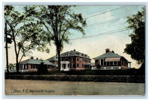 c1910's Dover NH, Wentworth Hospital Building Street View Antique Postcard