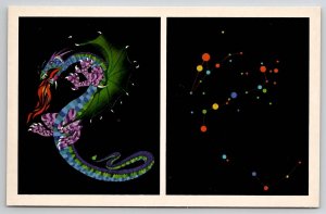 Astronomy Constellation Draco The Dragon in the Northern Sky Postcard L42