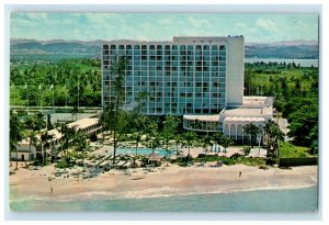 c1960's View Of Americana Hotel Of Caribbean San Juan Puerto Rico PR Postcard
