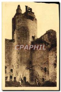 Postcard Old Najac Inside the castle