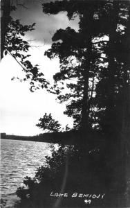 Bemidji Minnesota~Lake Bemidji at Sunset~1940s Real Photo Postcard