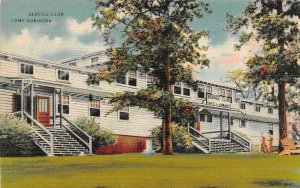 AR, Arkansas      CAMP ROBINSON~SERVICE CLUB   c1940's Military Linen Postcard