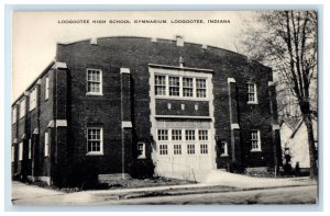 c1940s Loogootee High School Gymnasium, Loogootee Indiana IN Unposted Postcard