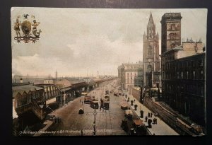 Vintage Railway St Nicholas Church, Liverpool UK Printed Picture Postcard