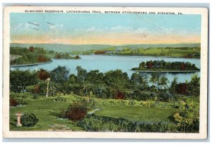 c1920's Elmhurst Reservoir Lackawanna Trail Stroudsburg Scranton PA Postcard