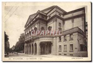 Postcard Old Theater Mulhouse