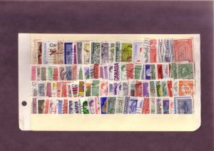 (100) Different Used Stamps of Canada
