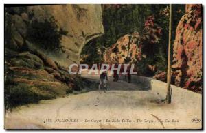 Old Postcard Ollioules Gorge La Roche Taillee The Gorge