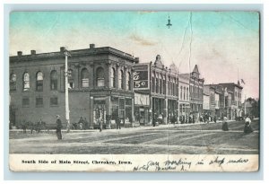 C. 1910 Blue Sky South Side of Main Street, Cherokee, IA Postcard P169 