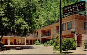 Postcard Happy Hollow Motel in Hot Springs National Park, Arkansas~2868