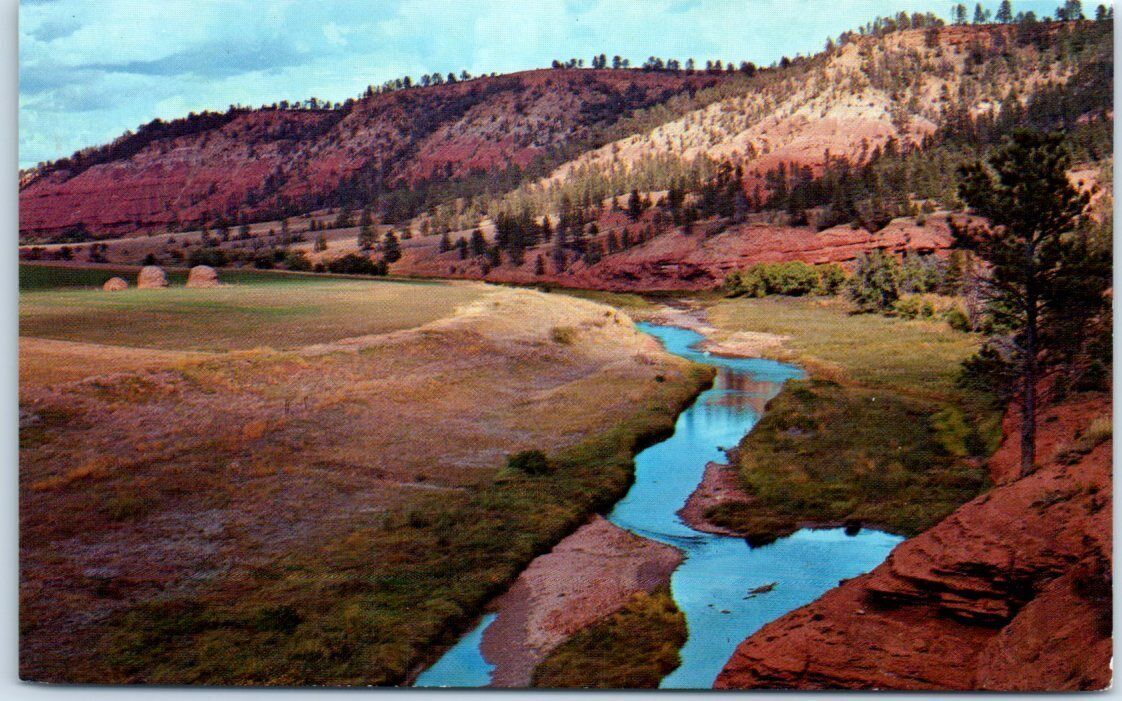 The Red Beds Belle Fourche River Devils Tower Bearlodge Mountains WY United States